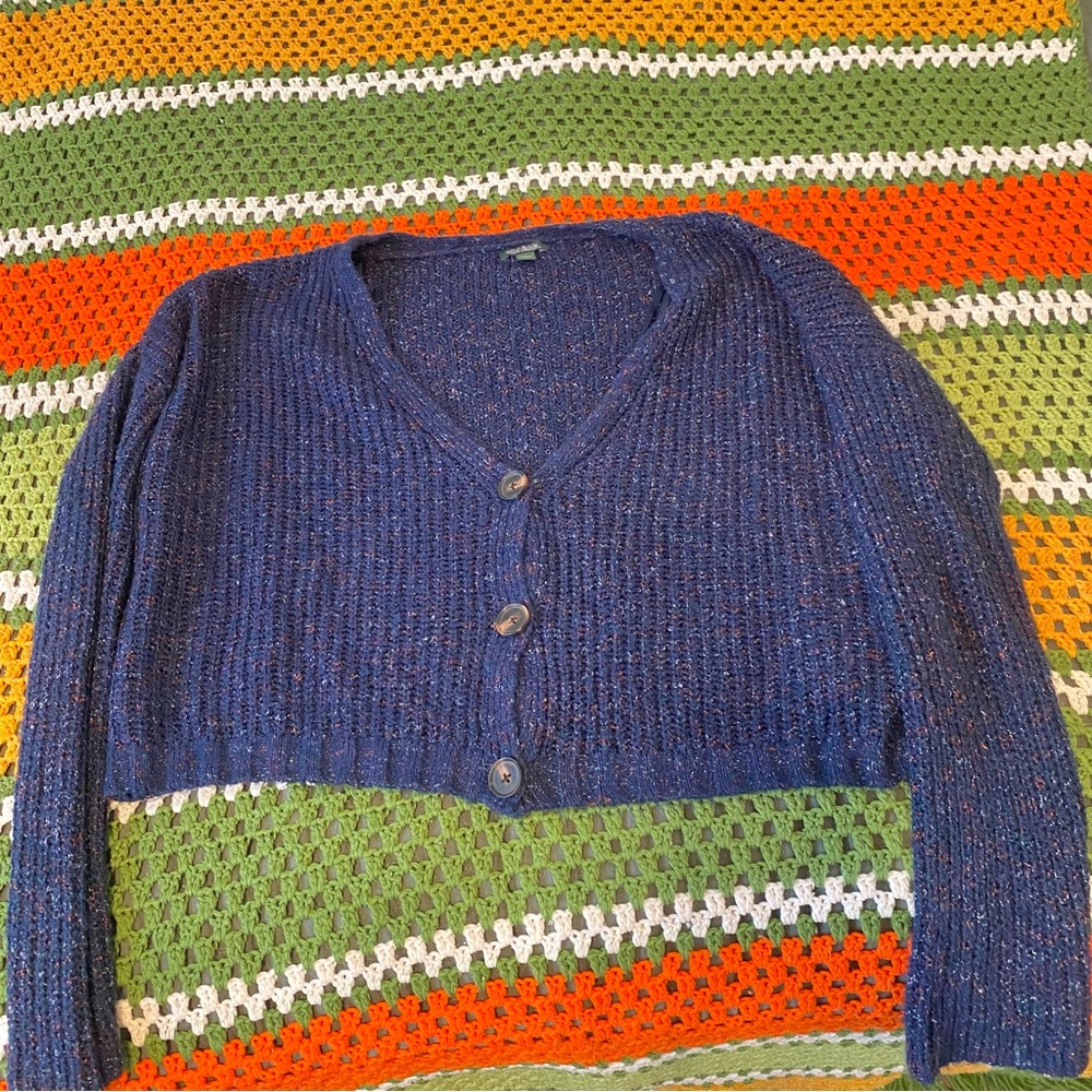 Wild Fable Purple Knit cardigan Sweater